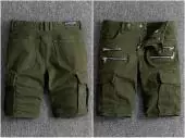 jeans balmain fit homem shorts 15070 army
